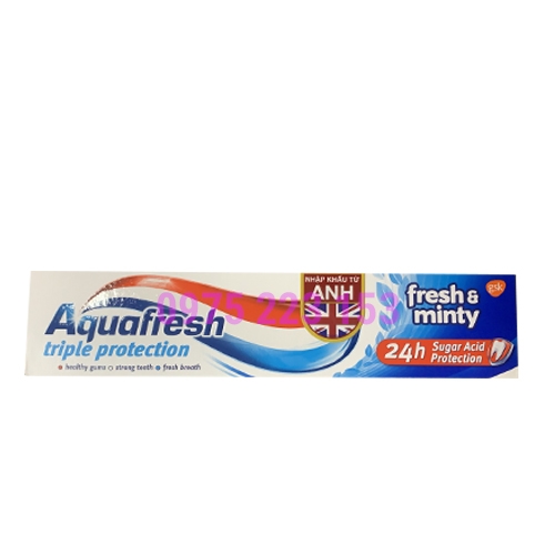 Kem đánh răng cho răng sứ Aquafresh Triple Protection